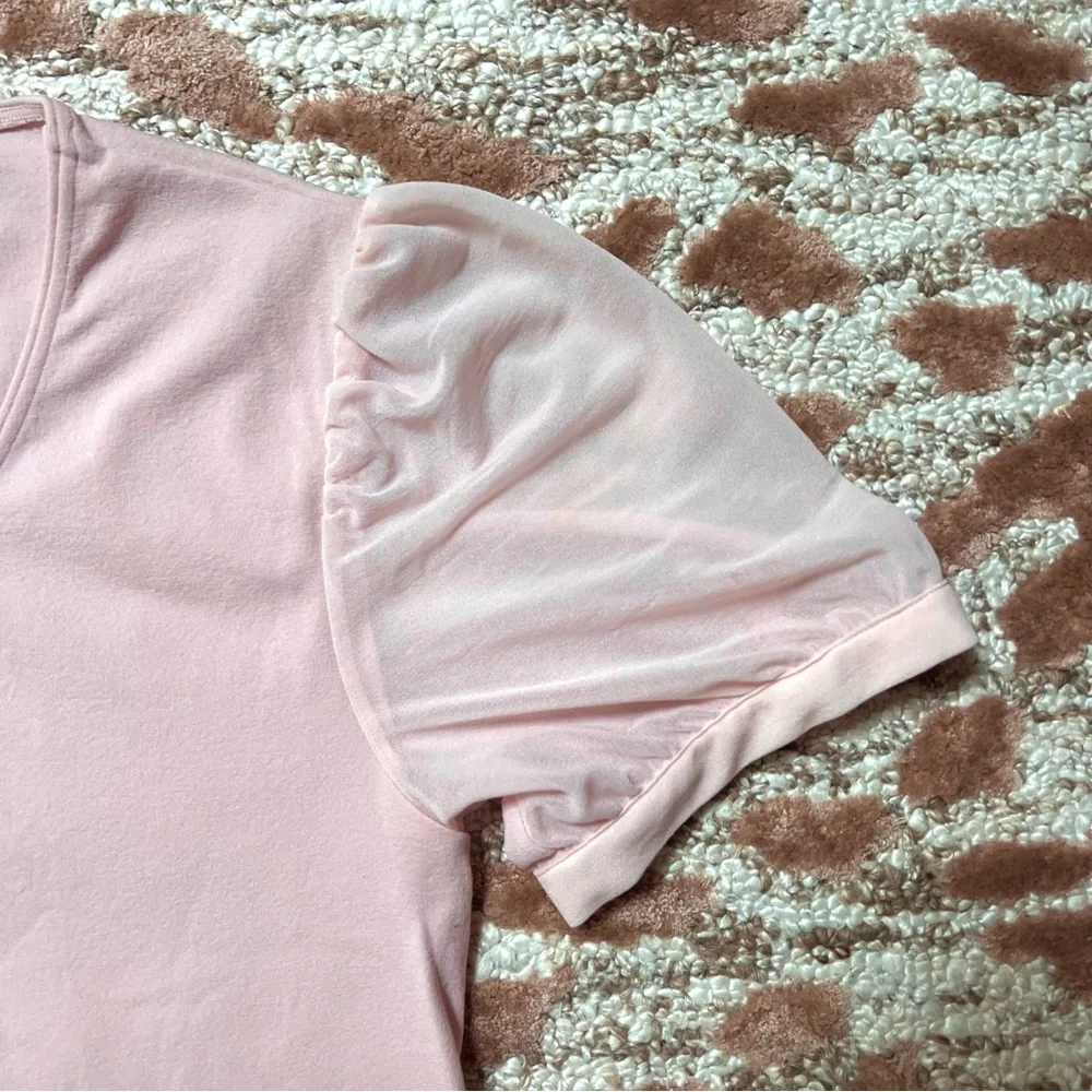 Wolford Light Pink Puff Sleeve Bodysuit – Size M - Picture 3 of 7